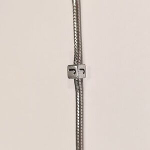 Silver J Spacer Charm for Pandora Style Bracelet‎